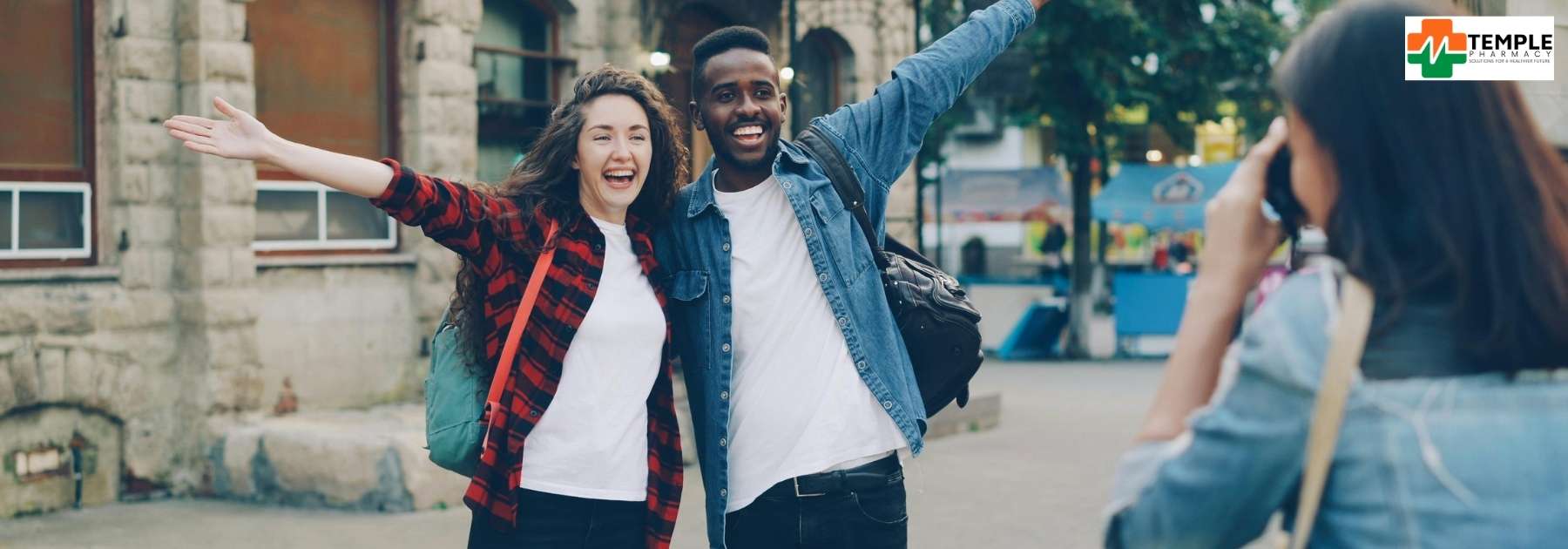 happy travellers